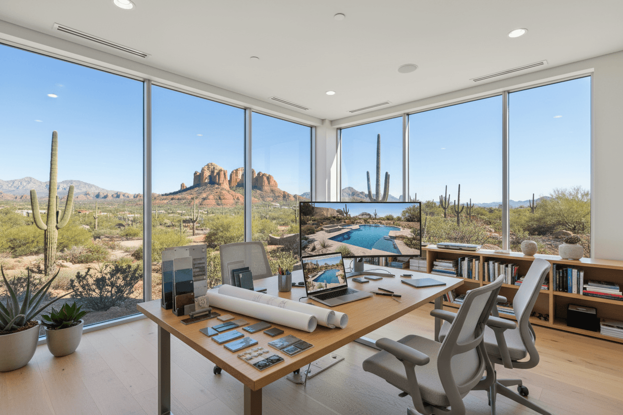 Consultation meeting at design office